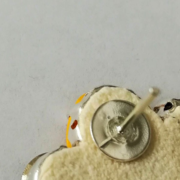 Pendientes de cabujón azul majestuoso, ranúnculo y lima de PureCrystal : Paso 17 Pendientes de cabujón azul majestuoso, ranúnculo y lima de PureCrystal : Paso 17