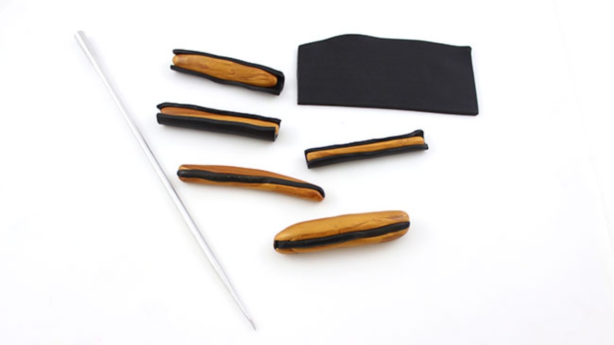 Set de joyas de fimo con forma de pato leopardo : Paso 2 Set de joyas de fimo con forma de pato leopardo : Paso 2