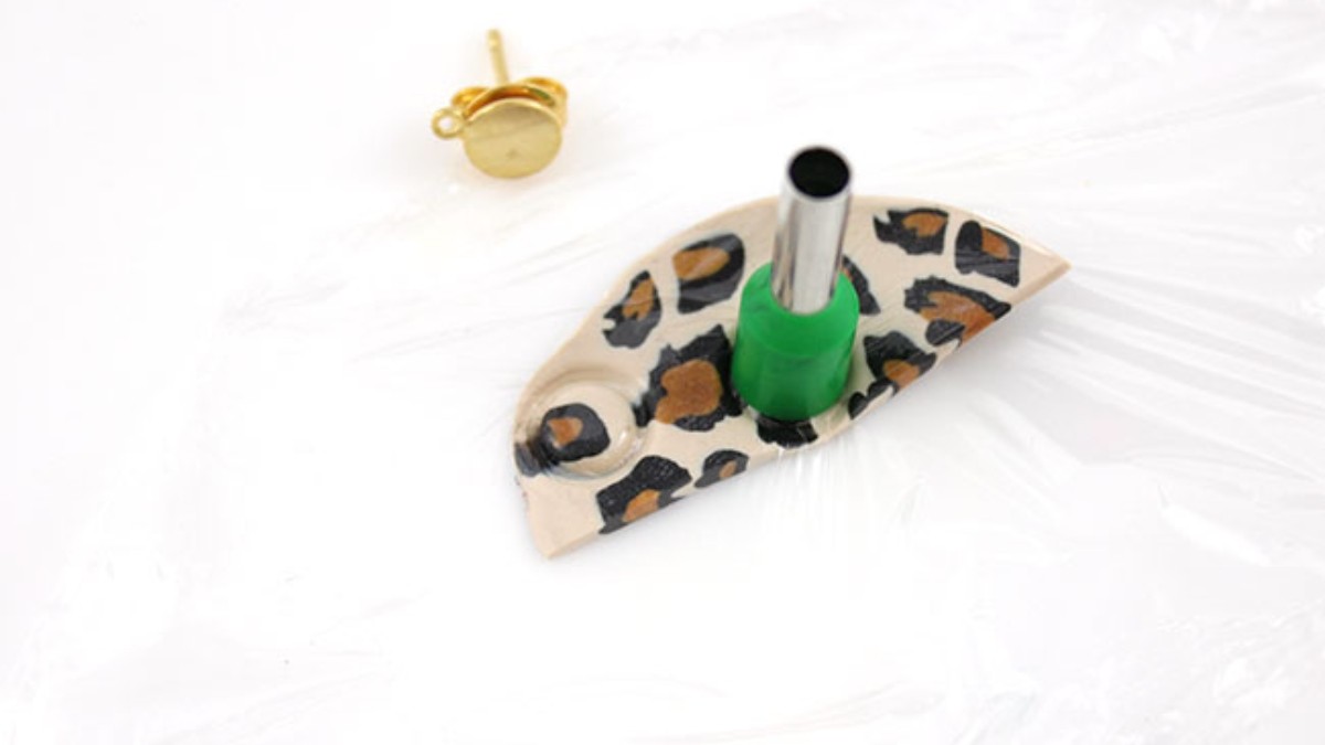 Set de joyas de fimo con forma de pato leopardo : Paso 10 Set de joyas de fimo con forma de pato leopardo : Paso 10