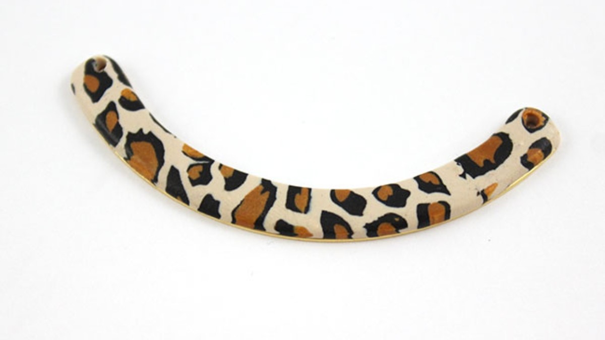 Set de joyas de fimo con forma de pato leopardo : Paso 12 Set de joyas de fimo con forma de pato leopardo : Paso 12