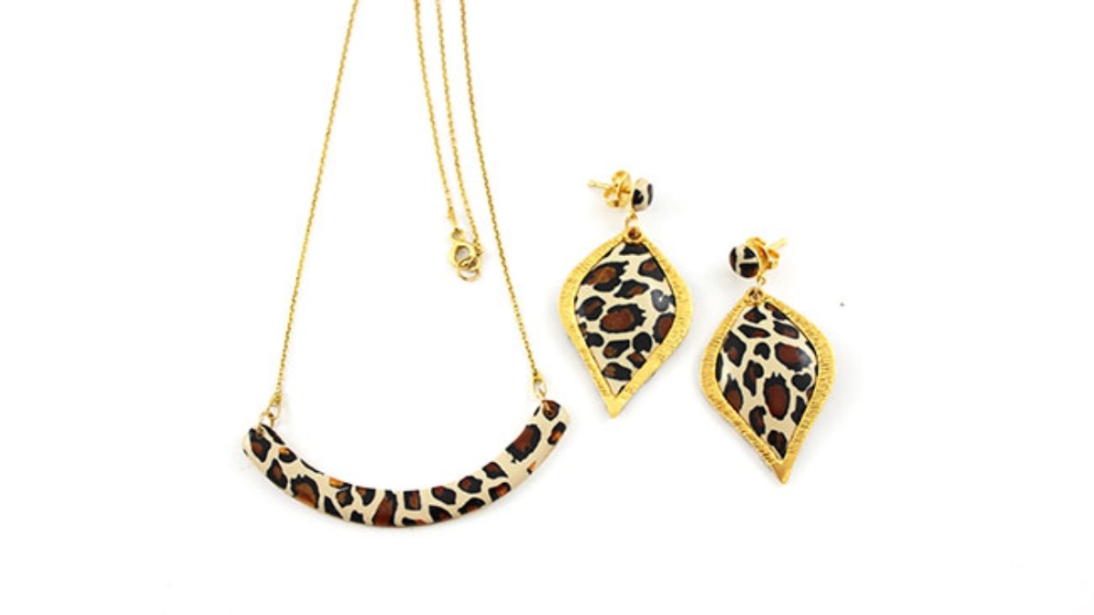 Set de joyas de fimo con forma de pato leopardo : Paso 15 Set de joyas de fimo con forma de pato leopardo : Paso 15