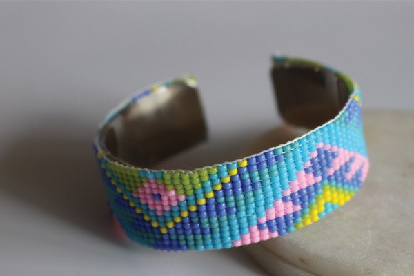 Esquema Pulsera tejido de cuentas rocallas Esquema Pulsera tejido de cuentas rocallas